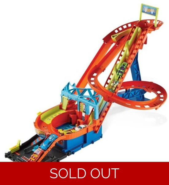 Hot Wheels City Motorized Roller Coaster Rally
